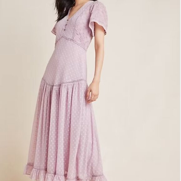 Anthropologie Dresses & Skirts - Knightly Embroidered Maxi Dress